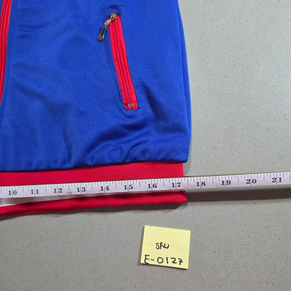 Russia National Team Track Jacket Blue White Red Full Zip Mens Large Fits like M